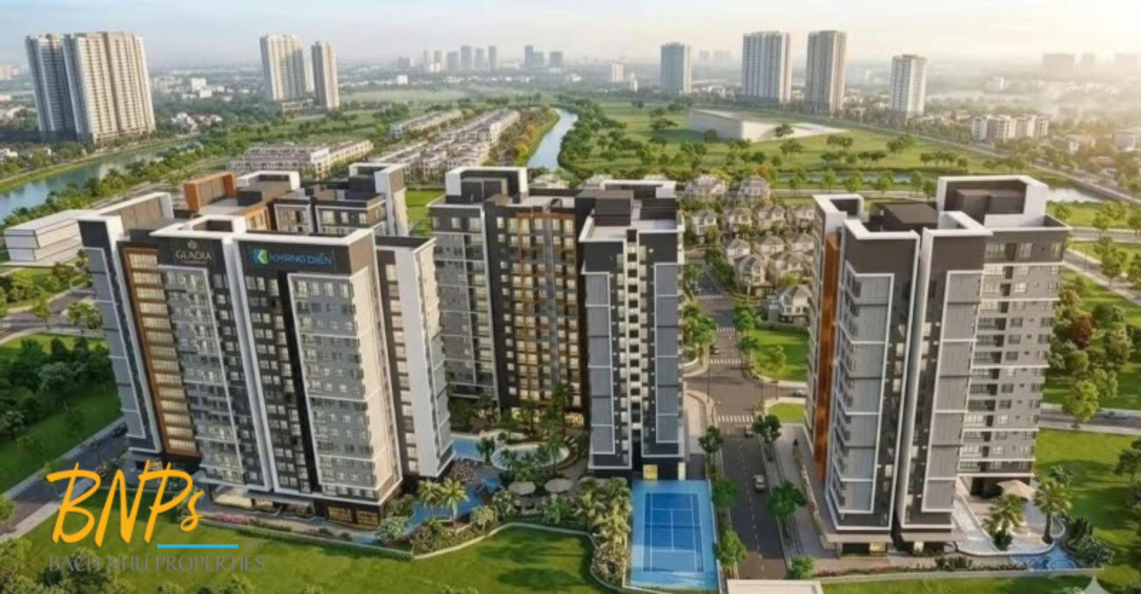 Điểm Đặc Biệt Của Gladia Heights căn hộ chỉ cao 15 tầng 