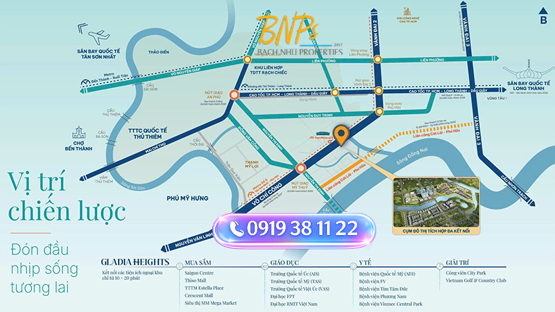1 Vị Trí Chiến Lược Gladia Heights - Bách Như Properties - BNPs