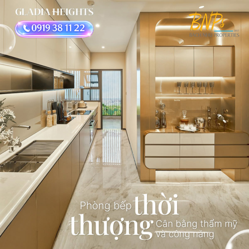 Chi Tiết Căn Hộ Gladia Heights 2 Phòng Ngủ: Đỉnh Cao Kiến Trúc "Modern Luxury" - Bách Như Properties - BNPs