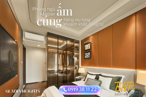 Chi Tiết Căn Hộ Gladia Heights 2 Phòng Ngủ: Đỉnh Cao Kiến Trúc "Modern Luxury" - Bách Như Properties - BNPs