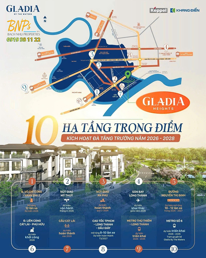 Bách Như Properties - BNPs Đại Lý F1 Phân Phối Gladia Heights uy tín 