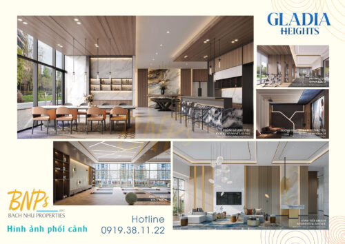 HÌNH ẢNH PHỐI CẢNH TIỆN ÍCH & NHÀ MẪU TẠI GLADIA HEIGHTS