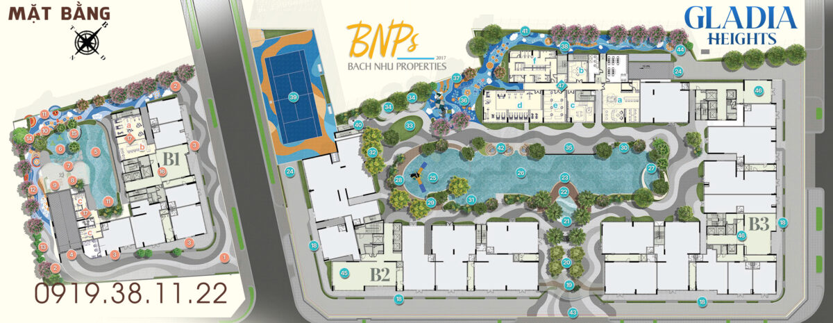 Tổng quan Mặt bằng Gladia Heights Khang Điền