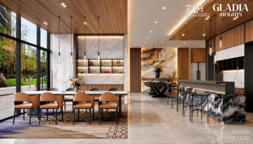 Phối cảnh 3D Căn hộ Gladia Heights