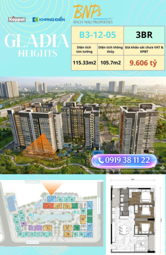 Căn hộ Gladia Heights giá tốt Bách Như Propertirs - BNPs phân phối