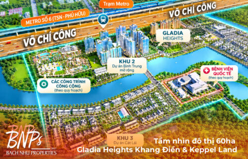 Tầm nhìn đô thị 60ha Gladia Heights Khang Điền & Keppel Land