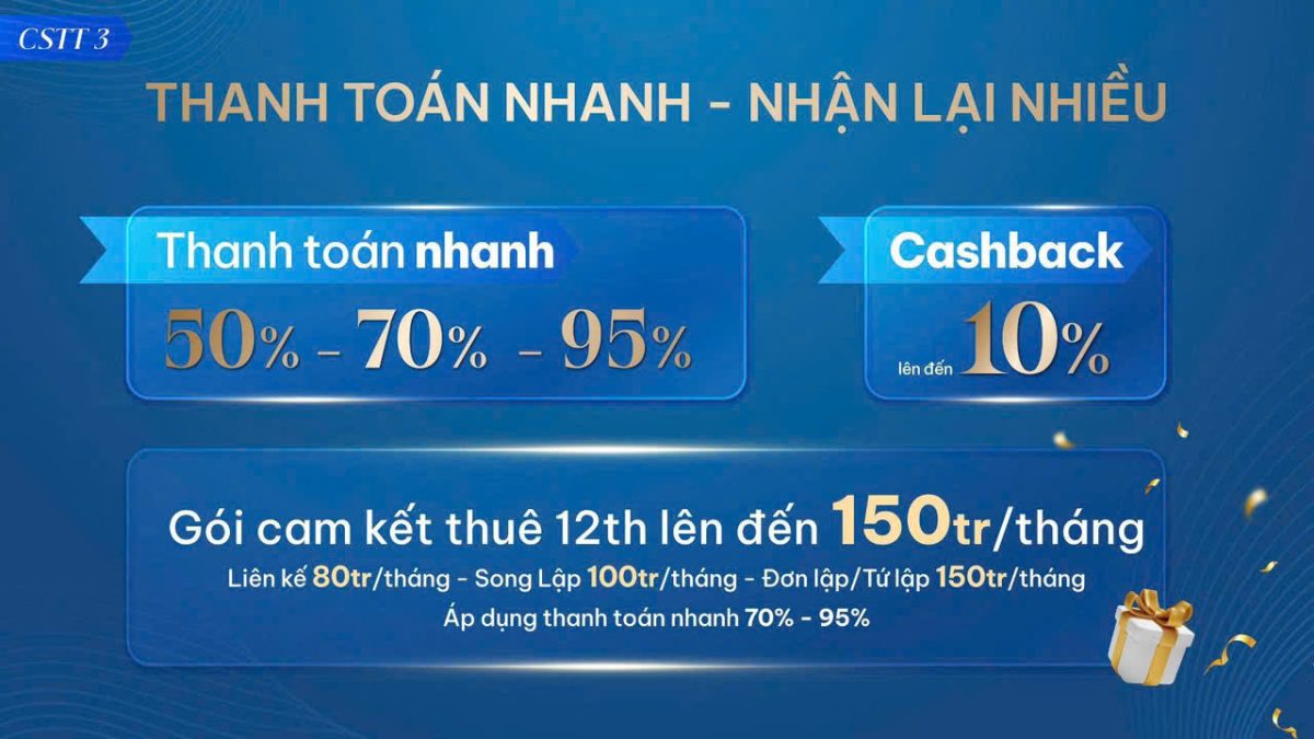 Thanh toán Gladia Heights Khang Điền Tháng 10: Thanh Toán Nhanh – Nhận Lại Nhiều (Cashback Khủng & Cam Kết Thuê)